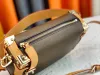 Luxury Leather Cross body trunk box bag M46358 M21741 Women handbag Black Embossed Even Bags Designer mens Zipper Wallets Clutch Shoulder hobo travel Tote bags strap