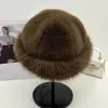 Berets Winter Fauxe Fur Bomber Hats для женщин сгустим