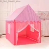 Toys Tents Nouveaux enfants Tentes Toys Enfants Play House Boys Girls Castle Indoor Outdoor Play House Pretend Toy Gift Baby Q231220