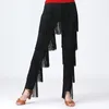 Stage Wear Large Size Latin Dance Fringed Pants For Women Bullfighting Jazz Tango Costume Performance