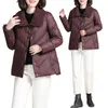 Gabardinas para mujer Chaqueta de algodón 2023 Moda de invierno Plus Cashmere Cordero Lana Outwear Ladies Abrigo corto Chaquetas acolchadas de algodón Tops L84O