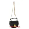 Fashion designer Leather Handbags luxury 2023 New Mini Saddle Bag Versatile One Shoulder HandheldWith original Logo