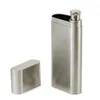 Hip Flasks Portable Stainless Steel Hip Flask With Cigarette Box Stainless Steel Flagon And Funnel Can Hold 2 Pcs Cigar Storage Case 231219