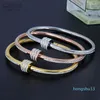 Designer-2020 Роскошные любовные винтовые браслеты Bangles for Women Fashion Jewelry Cubic Циркония полная кристаллы Pulseiras Charm Jewelry261k