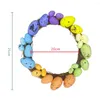 Decorative Flowers 2023 Artificial Easter Egg Wreath Front Door Window Hanging Simulation Garland For Decorations