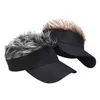 Ball Caps Casual Men Women Sun Shade Adjustable Visor Baseball Cap With Spiky Hairs Wig Spiked Wigs Hat