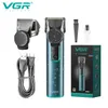 VGR триммер для волос, электрическая машинка для стрижки, водостойкая машинка для резки, регулируемая стрижка, Т-образное лезвие для мужчин V 973 231220