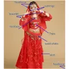 Stage Wear Belly Dance Dancer Clothes Bollywood Costumes For Kids Child Y Clothing Oriental Drop Delivery Apparel Dhyy7