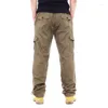 Pantaloni da uomo Primavera Autunno Casual Uomo Cargo Pantaloni larghi in cotone Tuta da uomo Jogging dritti multitasche Homme 5XL