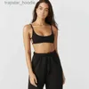 Women's Tanks Camis Women Ribbed Knitted Fashion Tank Top Street Style Sport Cami er Short Open Back Tight Bralette Crop Top Streetwar Camis L231220