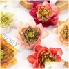 Decoratieve Bloemen Kransen 10 Cm 10 Stuks Kunstmatig Voor Plakboek Nep Dahlia Woondecoratie Bruids Kerst Diy Een Cap Bonbondoos Zijde D Dhpdb