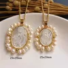 promotion Natural Sacred Heart & Guadalupe San Benito Mother Pearl Necklace Freshwater Grace for women Gift 220222264n