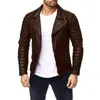 Veste en cuir PU pour hommes, veste de moto de personnalité, grande taille, vêtements à la mode pour hommes 231220