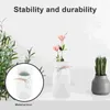 Vases Flower Pots Rustic Bucket Farmhouse Jug Vase Container Decorative Planter Metal Pitcher Planters White Iron