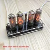 4 أرقام في 8 Nixie Glow Tube Clock in8 Glow Tube Digital Solid Wood Desk Plugh