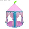 Speelgoedtenten kinderen tent vouwen tipi meisje jongen roze play play tipee draagbare tenten prinses kasteel activiteit fairy house Q231220