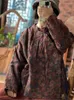 Women's Trench Coats Johnature Women Vintage Spring Parkas Stand Long Sleeve Print 2023 Chinese Style Linen Button