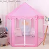 Toy Tents Baby toy Tent Portable Folding Prince Princess Tent Children Castle Play House Kid Gift Outdoor Beach Zipper tent Girls gifts Q231220