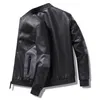 Casaco masculino de pele falsa, casaco de couro de tamanho grande para outono, jaqueta de couro masculina fashion para motocicleta S-5XL 6xl 7xl 8xl sobretudo masculino 231220