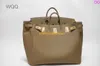 Мужская сумка Birknss 50 см, роскошная сумка коричневого цвета, полностью ручная работа, кожаная с вощеной строчкой HBNA HBZC