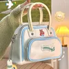 Sacos de ombro dos desenhos animados bonito urso plutônio à prova dwaterproof água grande capacidade saco do mensageiro tote bolsa feminina crossbody kawaii estudante armazenamento