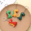 Saco peças acessórios 1 pc chaveiro criativo animal dos desenhos animados anel dinossauro titulares caber mulheres homens criança chaves do carro presentes 231219