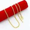 Kettingen Hele 24 K Gold Filled 2mm Ketting Voor Hanger Mode Hoge Kwaliteit Gele Kleur Vrouwen Sieraden Accessoires292W