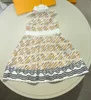 New child dresses high quality Sleeveless baby dress Size 110-160 designer girl skirt Pattern full print toddler frock Dec10