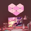 Lampe quantique triangulaire colorée à monter soi-même, contrôle par application, lumières intelligentes rvb, Wifi, dents bleues, synchronisation de musique, jeu, décoration de chambre à coucher