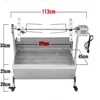 90 cm Commerciële IOG Gebraden Machine BBQ Grills Kip Varken Koffiebrander Rotisserie Rvs Roosteren Motor LLFA266N