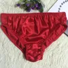 Calcinha feminina sexy brilhante cetim briefs tanga tanga sólida roupa interior macio baixo ries tangas seda respirável cuecas