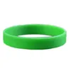 Bracelets de charme 2 pcs Mode Silicone Caoutchouc Élasticité Bracelet Bracelet Bracelet Vert Violet