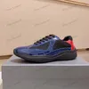 22s Luxury Americas Cup Men Casual ShoesMesh and Patent Leather Casual ShoesPatent Leather Black Blue Mesh Lace-UpOutdoor And Nylon Runner Trainers with box