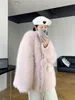 Mao Qiu Environmental Protection Fur Women's Winter Casual Fashion Warm Fur Coat