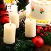 Candle Holders Christmas Holder Elegant Metal Electroplated Diy Home Decor With For Festive