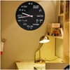 Wall Clocks Math Clock Formas Quiz In Black And White Unique Equation For Home Office Drop Delivery Garden Decor Dhdvt