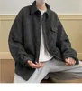 Modieuze Koreaanse Eenvoud retro corduroy mannen hoodie Amerikaanse y2k warme losse Harajuku paar super Dalian hoodie top 231220