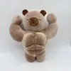 Oreiller Ins amusant, ours musculaire en peluche Original, fort et mignon, cadeaux d'anniversaire pour enfants, oreillers de canapé