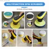 Cleaning Brushes 6 /10 in 1 Electric Brush USB Spin Scrubber Tools Kitchen Bathroom Gadgets Q231219