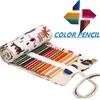 Pastello 2 in 1 122448 Set di matite colorate Astuccio portatile per cancelleria Pastelli colorati per pittura professionale per bambini 231219