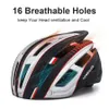 Capacetes de escalada NEWBOLER Capacete de ciclismo Homem Mulheres LED Light Capacete Road Mountain Bike Capacete Lente para andar de bicicleta Sports Skate Scooter