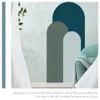 Sticker mural chambre décor arc vivant bâton géométrique décalcomanies autocollant décoratifpvc autocollant chambre sur papier peint tête de lit cercle 231220
