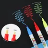 12 Colorset Liquid Erasable Chalk Markers Pen Bright Neon Pens For Glass Windows Blackboard Teaching Tools Office 231220