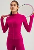 Lu-1828Yoga-Mantel, weiblich, Top, Sport, Fiess, Laufreißverschluss, Strickjacke, langärmelig, schlank, körperbetont, Sonnenschutzkleidung, Reitkleidung