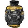 Hoodies W Off Road D طباعة ملابس الأزياء للجنسين سحاب من النوع الثيديس من النوع الثيفيس.