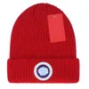 canadagooses hat 17 Color Designer Fashion Beanie Canada Arctic Disc côtelé Tok chapeau Bonnet en laine tricoté Garder au chaud coupe-vent Bonnet de couleur unie à grain fin