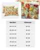Bed Skirt Summer Fruit Pomegranate Watercolor Elastic Fitted Bedspread With Pillowcases Mattress Cover Bedding Set Sheet