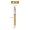 100 PCSLOT Bambu Ballpoint Pen Stylus Advertising Pen Office School Supplies Pennor Skrivande gåvor BlueBlack Ink 231220