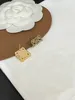 Designer Logo Gifts Earrings Wedding Birthday Luxury Stud Earring Classic Love Gift Jewelry 18K Gold Plated Letter Earrings J12075