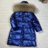 Down Coat -30 Degrees Warm Down Jacket For Girls Real Fur Kids Girls Winter Jacket 0-12 Years Teenagers Coat Barn pojkar Ytterkläder 231219